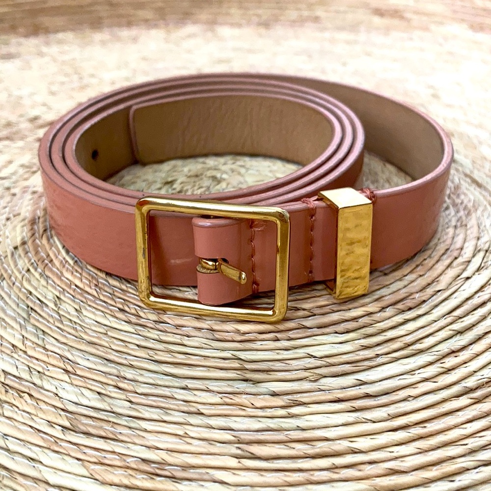 J. Crew rose patent leather belt